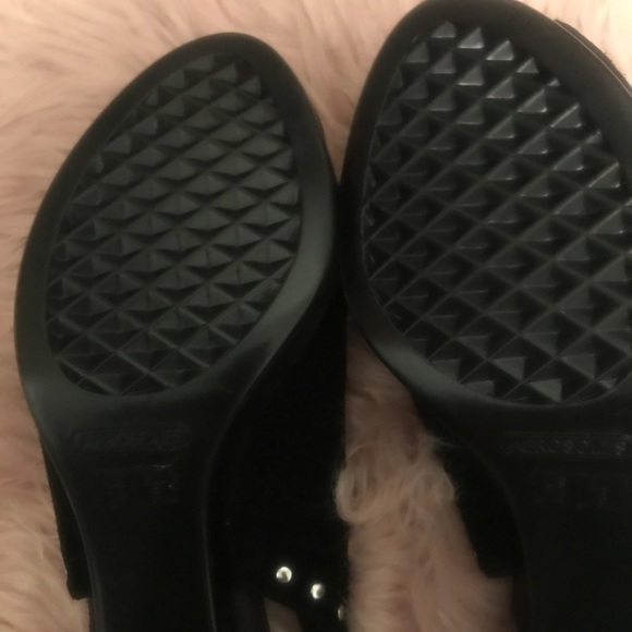 Black Suede Studded Shoe - Picture 3 of 8